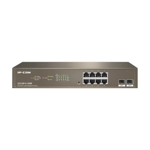 IP-COM Switch zarządzalny IP-COM By Tenda G3310P-8-150W 8x1GbE 2xSFP PoE 150W