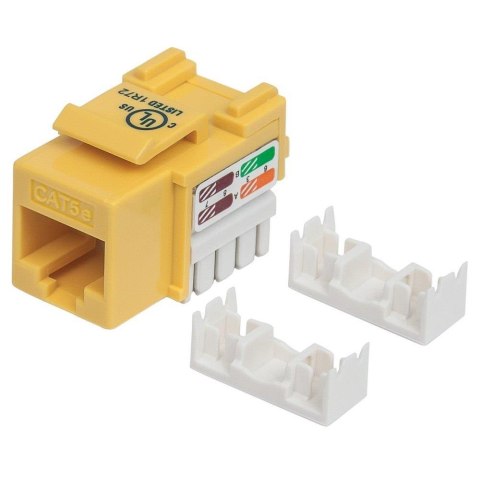 Intellinet Moduł Keystone Intellinet RJ45 UTP Cat.5e, żółty