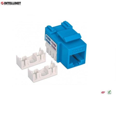 Intellinet Moduł Keystone Intellinet RJ45 UTP Cat.6, niebieski