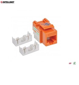 Intellinet Moduł Keystone Intellinet RJ45 UTP Cat.6, pomarańczowy