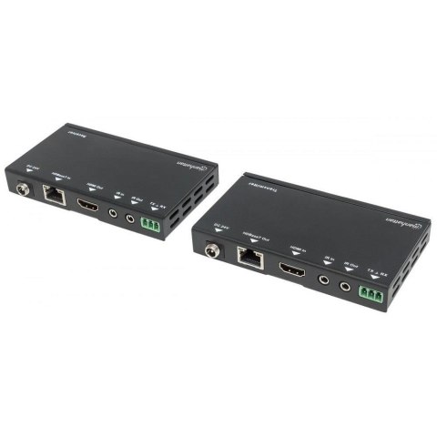 Manhattan Extender HDMI Manhattan HDBASET po skrętce Cat.6/6a/7 4K IR POC do 40m