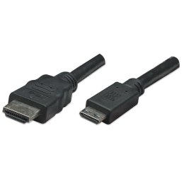 Manhattan Kabel Manhattan HDMI / Mini HDMI 4K*30Hz 1.8m czarny