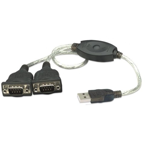 Manhattan Kabel adapter Manhattan USB / 2x RS232/COM/DB9