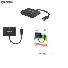 Manhattan Kabel adapter Manhattan USB-C 3.1 na HDMI/USB-A/USB-C