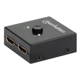 Manhattan Przełącznik dwukierunkowy Manhattan HDMI 2x1 lub 1x2 4K*30Hz, czarny