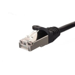 NETRACK Patchcord RJ45, kat. 6 FTP F/UTP, 0,25m, Netrack, czarny