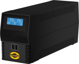 ORVALDI Zasilacz awaryjny UPS ORVALDI i800 LCD USB line-interactive - USZ OPAK