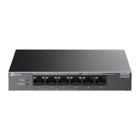 TP-LINK Switch niezarządzalny TP-Link LS106LP 6x100 4x PoE+ 41W