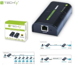 Techly Extender / odbiornik HDMI Techly IDATA EXTIP-373R po skrętce Cat. 5e/6/6a/7 do 120m, over IP, czarny