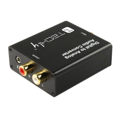 Techly Konwerter/Przetwornik Techly DAC Toslink Coaxial do Analog RCA L/R i 3.5mm