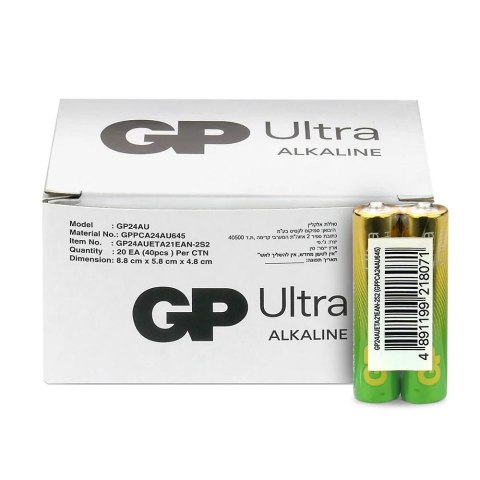 GP Recyko Bateria alkaliczna AAA/LR03 GP ReCyko Ultra alkaline G-TECH - 40 sztuk