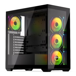 KRUX Obudowa Krux Exo ATX RGB z oknem bez zasilacza czarna