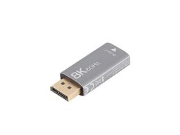 LANBERG Adapter Lanberg Displayport (M) -> HDMI (F) 8K srebrny