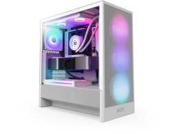 NZXT Obudowa NZXT H5 Flow RGB (2024) Midi Tower z oknem Biała