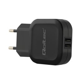 Qoltec Ładowarka sieciowa Qoltec 12W 5V 2,4A 2xUSB