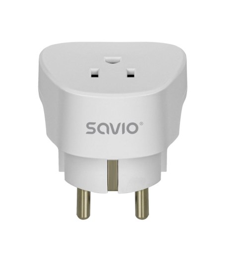 SAVIO Adapter podróżny Savio AP-01 gniazdo US - wtyk EU