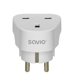 SAVIO Adapter podróżny Savio AP-02 gniazdo UK - wtyk EU