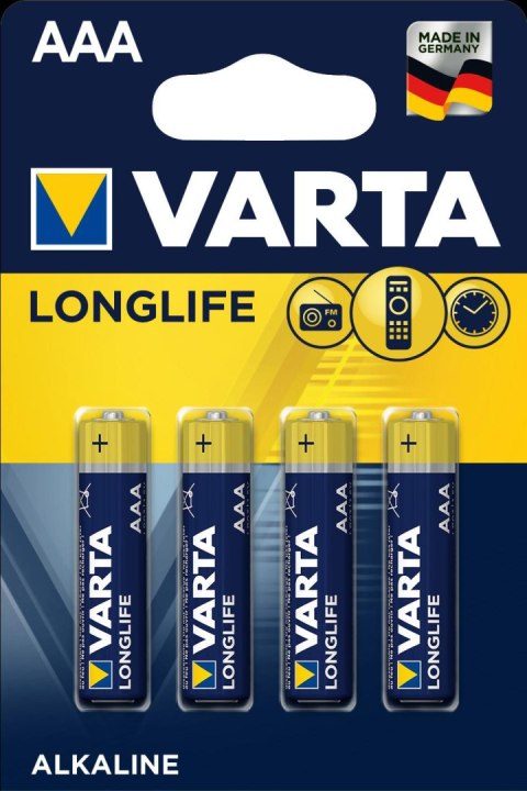 Varta Baterie Baterie VARTA Longlife Micro LR03/AAA - 4 szt