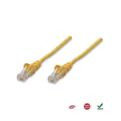 Intellinet PatchCord 100% miedź Intellinet Cat.5e UTP, 10m, żółty