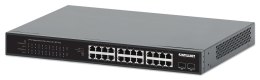 Intellinet Switch niezarządzalny Intellinet 24x 10/100/1000 Mbps PoE+ 370W + 2x SFP Rack 19