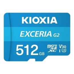 KIOXIA Karta pamięci MicroSDXC KIOXIA EXCERIA G2 512GB UHS-III Class 10 V30 + adapter