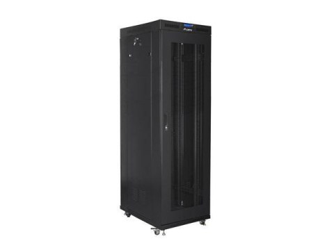 LANBERG Szafa instalacyjna Rack stojąca 19" 42U 800x800 Drzwi perforowane czarna Lanberg LCD (flat pack)