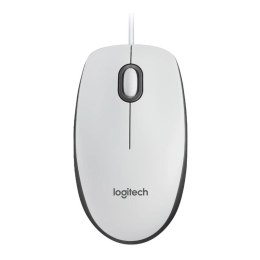 LOGITECH Mysz przewodowa Logitech M100 optyczna biała