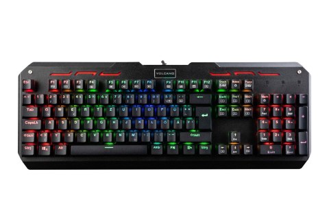 MODECOM Klawiatura przewodowa Modecom Volcano HAMMER RGB Gaming mechaniczna (Przełącznik BLUE OUTEMU) niemiecki layout