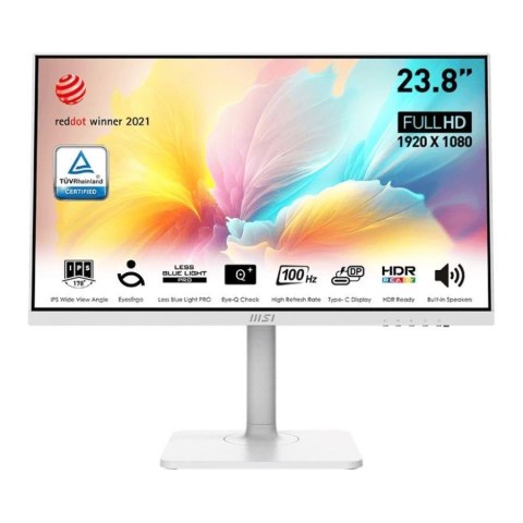 MSI Monitor MSI 23,8" Modern MD2412PW HDMI USB-C głośniki