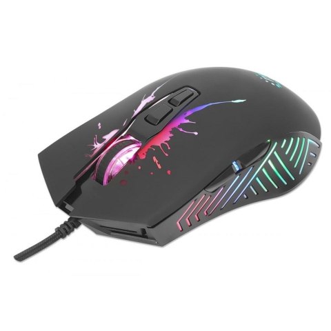 Manhattan Mysz przewodowa Manhattan 7200dpi Gaming LED RGB USB