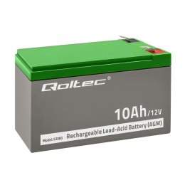 Qoltec Akumulator AGM Qoltec 12V | 10Ah | Bezobsługowy | do UPS