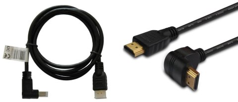 SAVIO Kabel HDMI Savio CL-04 1,5m, czarny, KĄTOWY, złote końcówki, v1.4 high speed, ether