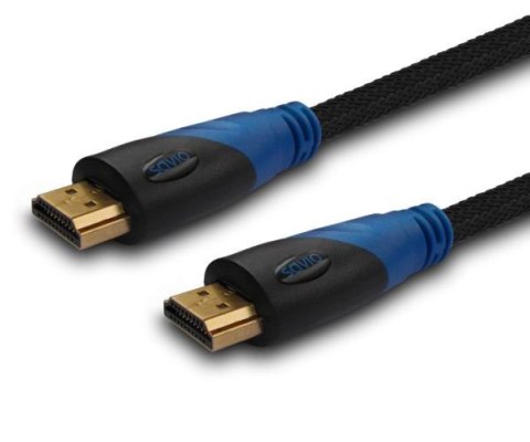 SAVIO Kabel HDMI Savio CL-48 2m, oplot nylonowy, złote końcówki