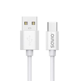 SAVIO Kabel USB 2.0 SAVIO CL-168 USB A - USB C, 3m, biały