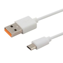 SAVIO Kabel USB 2.0 Savio CL-127 USB A (M) - Micro USB B (M) 5A, 1m, biały