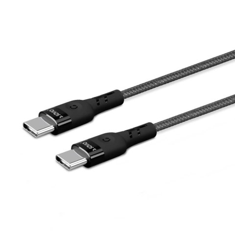 SAVIO Kabel USB Typ C Savio CL-151 USB TYP C - USB TYP C 3A, QC, PD, 2m, czarny