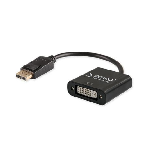 SAVIO Kabel adapter Savio CL-90/B DisplayPort M - VGA F worek