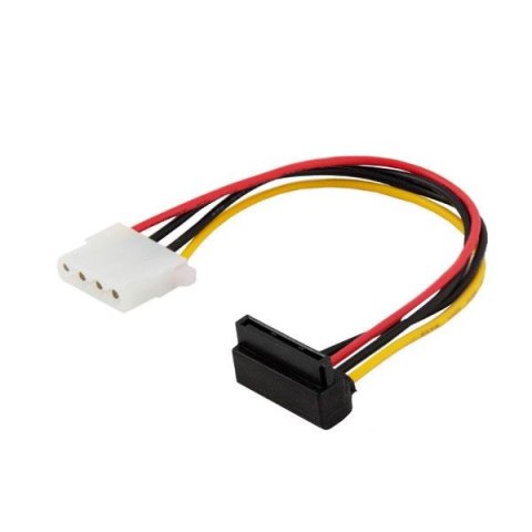 SAVIO Kabel zasilający Savio AK-42 Molex 4pin F - SATA 15 pin F Kątowy