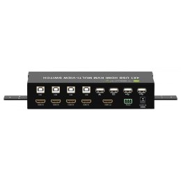 Techly Przełącznik KVM Techly HDMI/USB 4x1 MultiViewer 4w1 FullHD 1080p