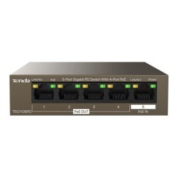 Tenda Switch niezarządzalny Tenda TEG1105PD 5-port 1GbE PoE