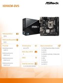 ASRock Płyta główna H310CM-DVS s1151 2DDR4 DVI/DSUB/USB3.1 uATX