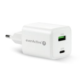 Everactive Ładowarka sieciowa everActive GaN SC-450Q 1x USB, 1x USB-C PD PPS QC4+ 45W
