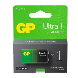 GP Recyko Bateria alkaliczna 6LR61 9V GP ReCyko Ultra+ Alkaline G-TECH - 1 sztuka