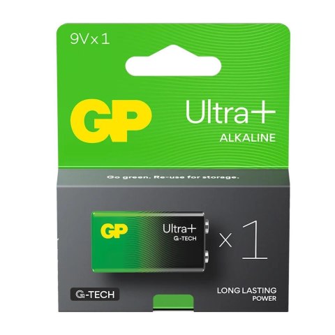 GP Recyko Bateria alkaliczna 6LR61 9V GP ReCyko Ultra+ Alkaline G-TECH - 1 sztuka