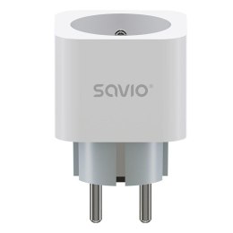 SAVIO Gniazdko inteligentne Wi-Fi SAVIO AS-01, 16A, Smart z pomiarem zużycia energii, Timer