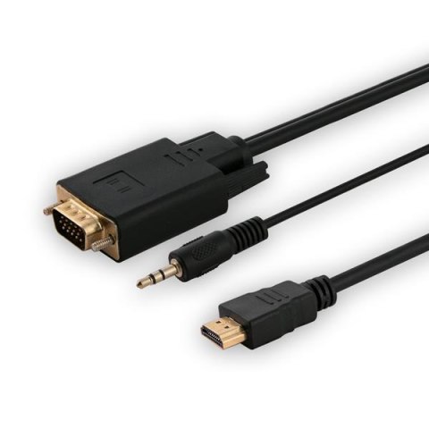 SAVIO Kabel HDMI Savio CL-104 19pin męski - VGA męski 1,8m