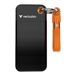 Verbatim Dysk SSD zewnętrzny Verbatim Pocket SSD 1TB USB-C 3.2 Gen 2 czarny/pomarańczowy