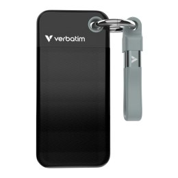 Verbatim Dysk SSD zewnętrzny Verbatim Pocket SSD 2TB USB-C 3.2 Gen 2 czarny/szary