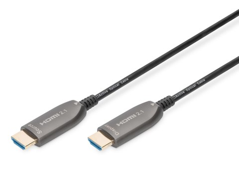 Digitus Kabel DIGITUS połączeniowy hybrydowy AOC HDMI 2.1 Ultra High Speed 8K60Hz UHD HDMI A/HDMI A M/M czarny 30m