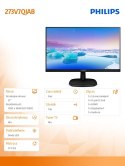 Philips Monitor 27 273V7QJAB IPS HDMI DP Głośniki